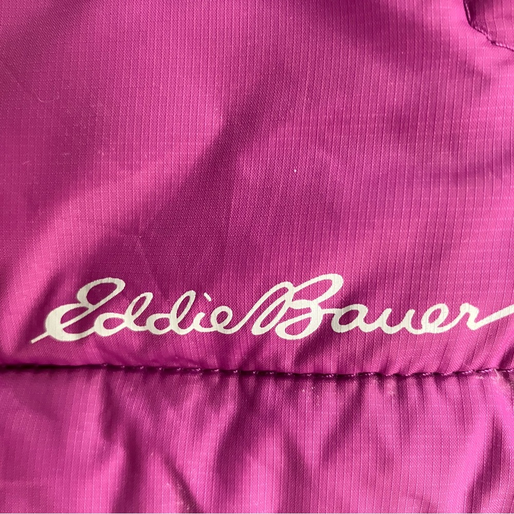 EDDIE BAUER down filled zip puffer vest  packable layering quilted gorpcore XL - Picture 8 of 15